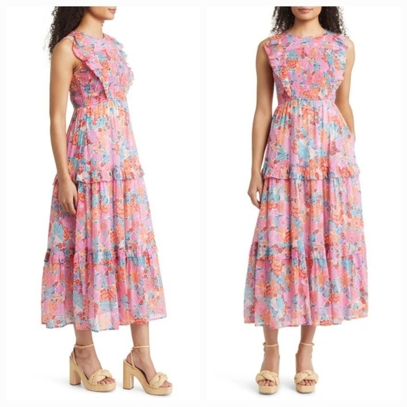 Banjanan Iris Dress in Bloomsbury Dawn size XXL NWT - Picture 2 of 9